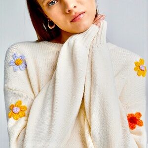 Simons colourful floral sweater